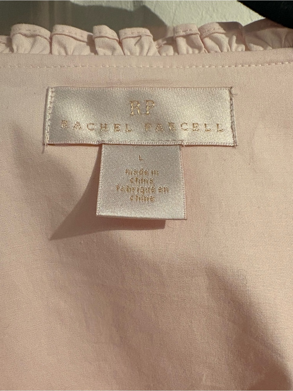 Rachel Parcell Light Pink Ruffle Wrap Blouse - Picture 2 of 3